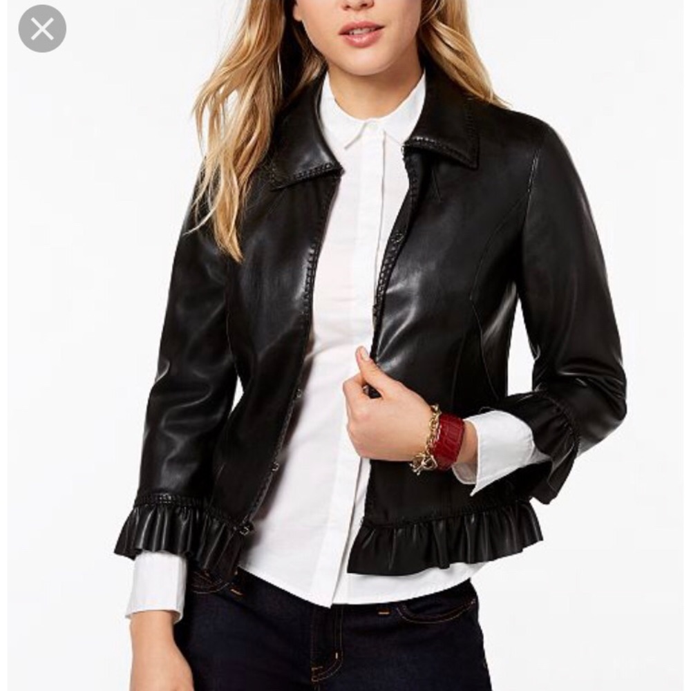 Tommy Hilfiger Leather Short Jacket